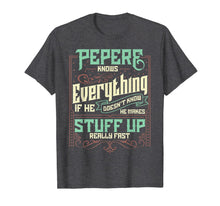 Load image into Gallery viewer, Mens Pepere Knows Everything Funny Pepere Christmas Gifts T-Shirt-1701851
