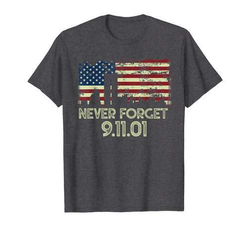 Never forget Patriotic 911 American Flag Vintage Gifts T-Shirt 334754