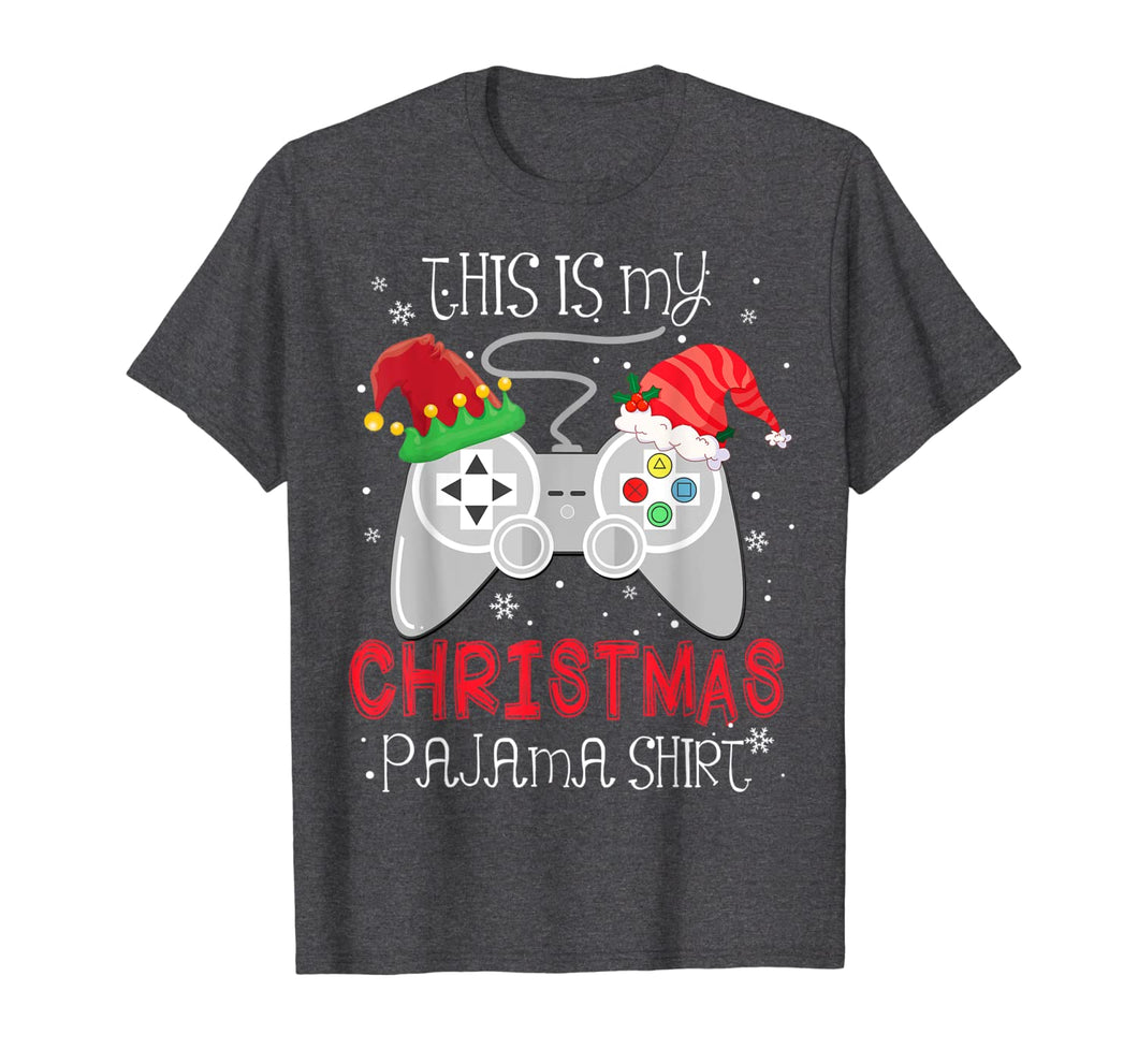 This Is My Christmas Pajama Gamer Video Game Lover Santa Hat T-Shirt