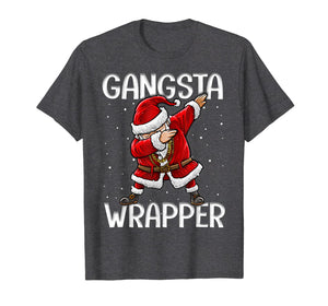 Funny shirts V-neck Tank top Hoodie sweatshirt usa uk au ca gifts for Gangsta Wrapper Funny Dabbing Santa Christmas Gift Men Kids T-Shirt 107471