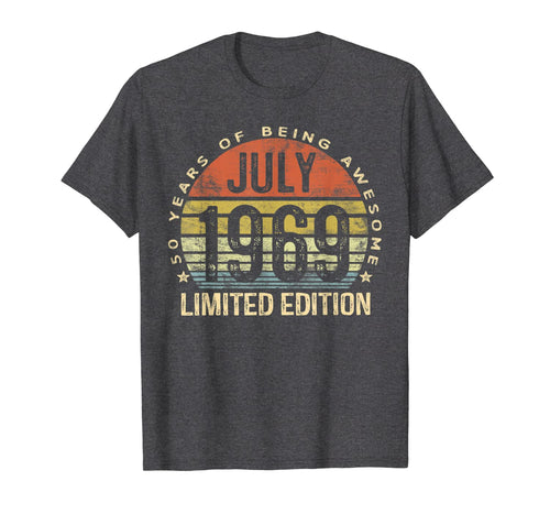 Born July 1969 Limited Edition Bday Gifts 50th Birthday T-Shirt 52845
