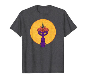 Purple Gothic Caticorn Cute Caticorn T-Shirt