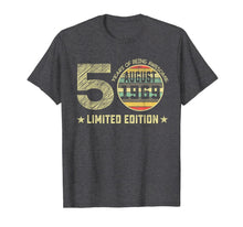 Load image into Gallery viewer, 50th Birthday Gifts 50 Years Old August 1969 Limited Edition T-Shirt 165163
