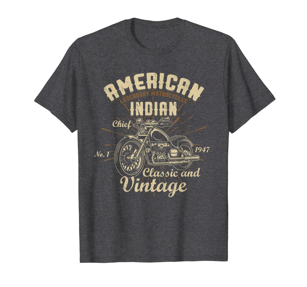 Retro Vintage American Motorcycle Indian for Old Biker Gifts T-Shirt 154656
