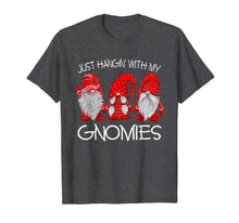 Load image into Gallery viewer, Funny shirts V-neck Tank top Hoodie sweatshirt usa uk au ca gifts for Three Gnomes In Red - Just Hangin' with my Gnomies Christmas T-Shirt 1085327
