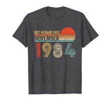 Load image into Gallery viewer, Mens 35th Wedding Anniversary Gifts Husband Since November 1984 T-Shirt
