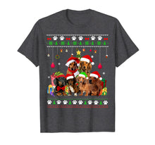 Load image into Gallery viewer, Funny shirts V-neck Tank top Hoodie sweatshirt usa uk au ca gifts for Dachshund Christmas Ugly Sweater Style Dog Xmas Gift T-Shirt 472580
