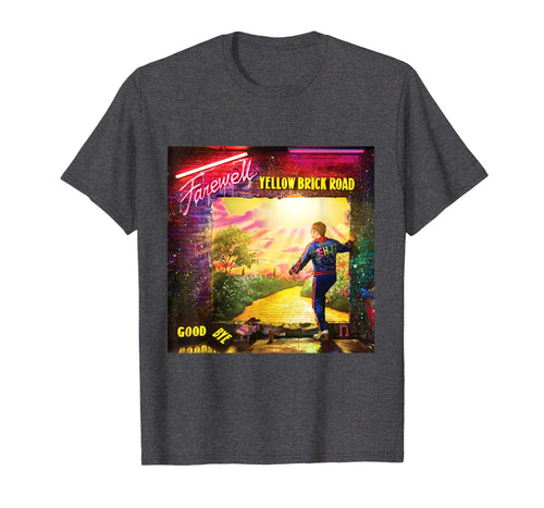 Vintage Brick Road Elton Gift Goodbye 2019 Yellow  T-Shirt