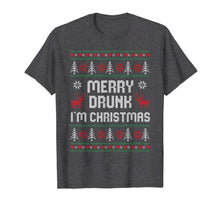 Load image into Gallery viewer, Funny Xmas Drinking Ugly Sweater - Merry Drunk I&#39;m Christmas T-Shirt-3207991
