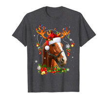Load image into Gallery viewer, Funny shirts V-neck Tank top Hoodie sweatshirt usa uk au ca gifts for Horse Christmas Reindeer Lights Funny Horse Xmas Gift T-Shirt 262327
