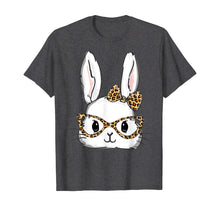 Load image into Gallery viewer, Bunny Rabbit Glasses Leopard Print Easter TShirt T-Shirt192077
