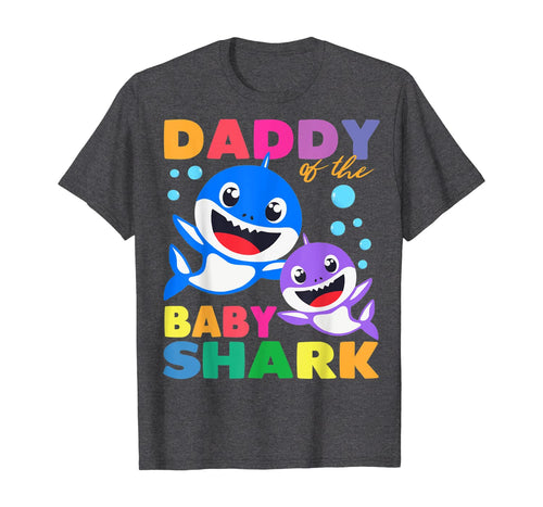 Daddy Of The Baby Shark Birthday Daddy Shark Fathers Day TShirt112987
