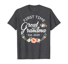 Load image into Gallery viewer, Womens Promoted to Great Grandma Est 2020 First Time Gift TShirt360286
