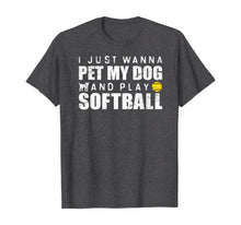 Load image into Gallery viewer, Funny Girls Softball Puppy Dog Lover Gift TShirt243905
