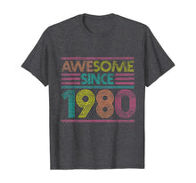 Load image into Gallery viewer, Awesome Since 1980 40th Birthday Gifts 40 Years Old T-Shirt-169308
