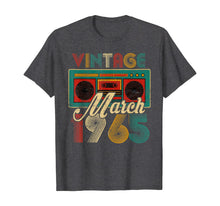 Load image into Gallery viewer, March 1965 Limited Edition Vintage Gifts 55th Birthday TShirt407294
