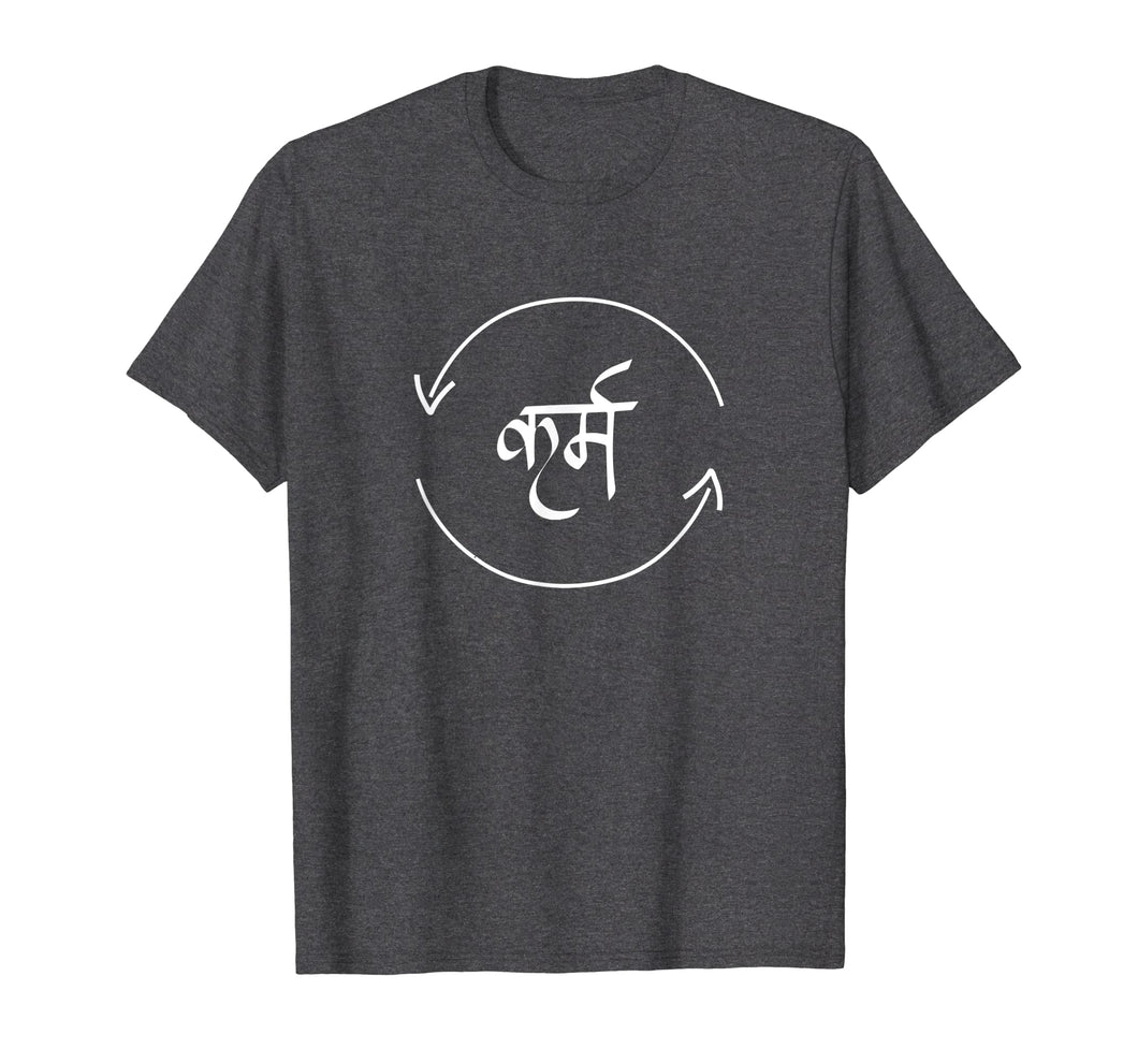 Funny shirts V-neck Tank top Hoodie sweatshirt usa uk au ca gifts for Karma in Hindi Cycle of Life Spirituality Hindu Dharma shirt 2288459