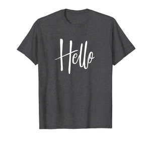 Funny shirts V-neck Tank top Hoodie sweatshirt usa uk au ca gifts for Summer tshirt that simply says Hello, pass a smile on 2963482
