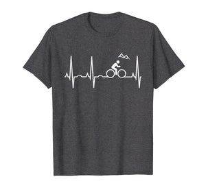 Funny shirts V-neck Tank top Hoodie sweatshirt usa uk au ca gifts for Mountain Bike Heartbeat Shirt - Best Mountain Biking T-Shirt 255902