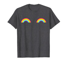 Load image into Gallery viewer, Gay Les Pride Rainbow Boobs T-Shirt Lgbt Pride Month Gifts
