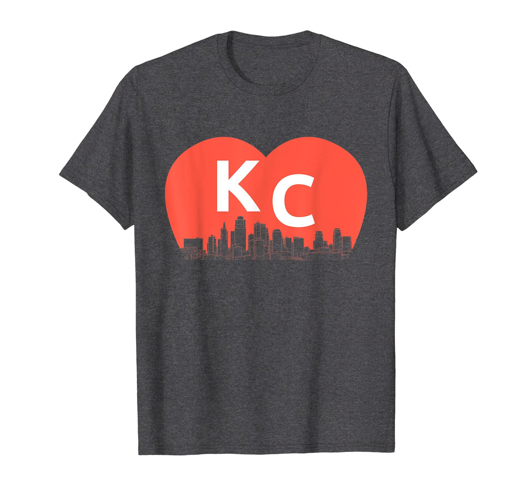 Funny shirts V-neck Tank top Hoodie sweatshirt usa uk au ca gifts for KC Heart Vintage Kansas City Cityscape Shirt 1143114