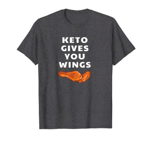 Funny shirts V-neck Tank top Hoodie sweatshirt usa uk au ca gifts for Funny Keto Shirt - Ketogenic Diet Chicken Wings T-Shirt Tee 2606469
