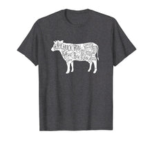 Load image into Gallery viewer, Funny shirts V-neck Tank top Hoodie sweatshirt usa uk au ca gifts for Cow Butcher Tees - Beef Cuts Diagram T-Shirt 979957
