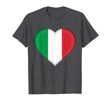 Load image into Gallery viewer, Funny shirts V-neck Tank top Hoodie sweatshirt usa uk au ca gifts for I Love Italy T-Shirt | Italian Flag Heart Outfit 356113
