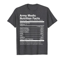 Load image into Gallery viewer, Funny shirts V-neck Tank top Hoodie sweatshirt usa uk au ca gifts for Army Medic Nutrition Facts Funny T-Shirt 1748688
