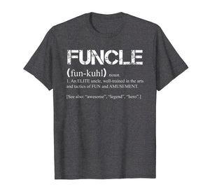 Mens Mens Funcle Definition T-shirt Funny Gift For Uncle Present