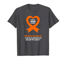 Load image into Gallery viewer, Multiple Sclerosis T-Shirt Orange Awareness Ribbon Shirt
