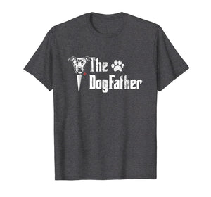 Mens The Dogfather Pitbull Dog Dad Tshirt Father's Day Gift