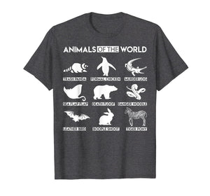 Simple Vintage Humor Funny Rare Animals Of The World T Shirt