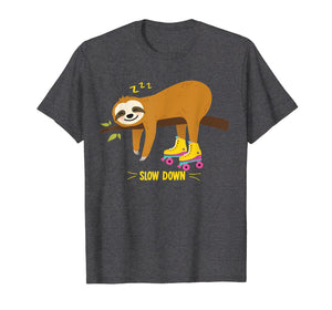 Funny shirts V-neck Tank top Hoodie sweatshirt usa uk au ca gifts for Retro Sloth Roller Skate Derby 70s 80s T Shirt Gift girl boy 3097768