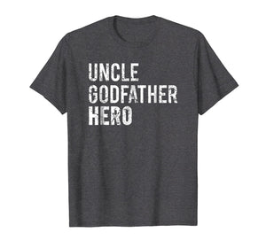 Uncle T Shirt Cool awesome godfather hero family gift tee