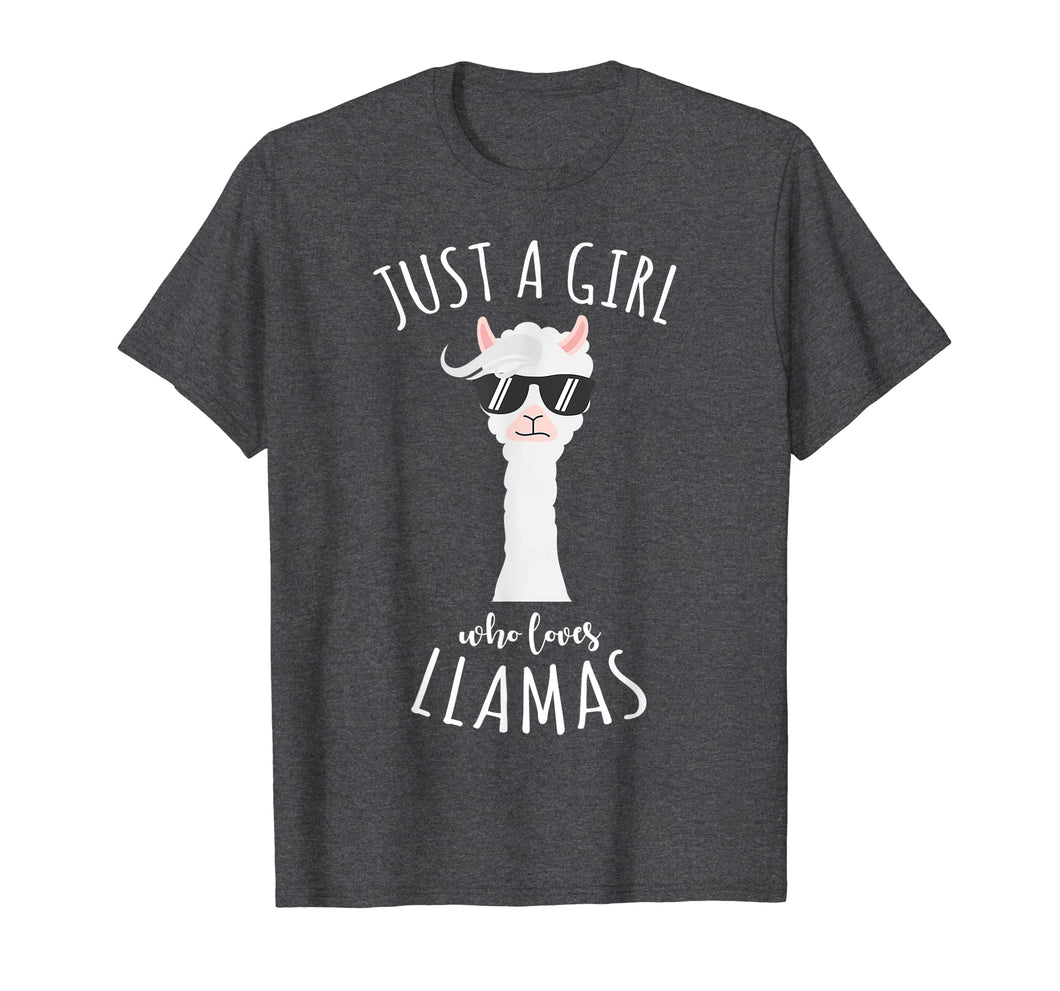 Funny shirts V-neck Tank top Hoodie sweatshirt usa uk au ca gifts for JUST A GIRL LOVE LLAMAS Funny Birthday Gifts Animal T Shirt 2618603