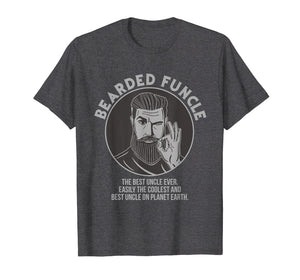 Funny shirts V-neck Tank top Hoodie sweatshirt usa uk au ca gifts for Bearded Funcle Best Coolest Uncle Ever T-Shirt 1880453