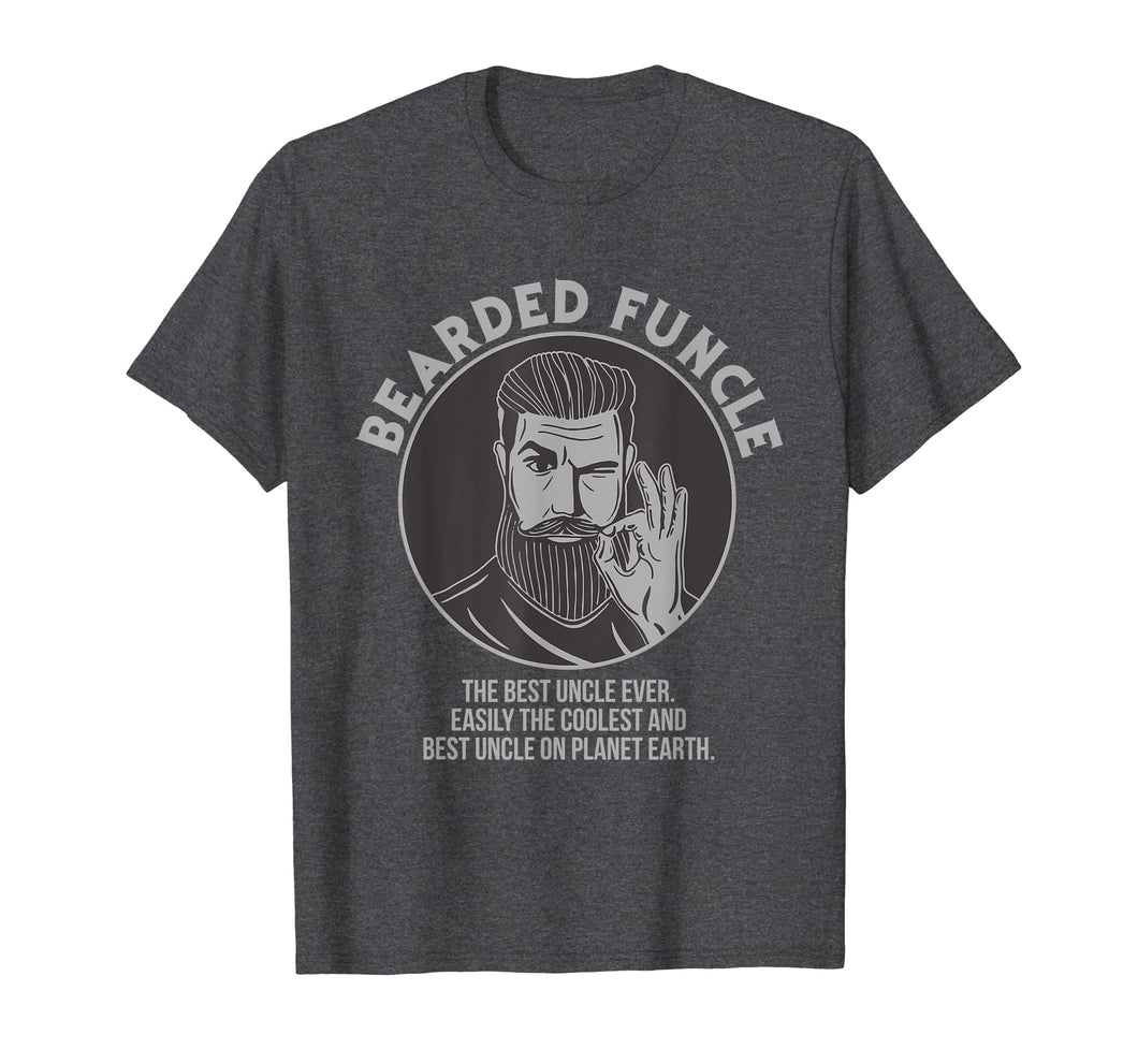 Funny shirts V-neck Tank top Hoodie sweatshirt usa uk au ca gifts for Bearded Funcle Best Coolest Uncle Ever T-Shirt 1880453