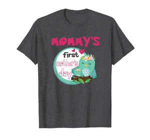Funny shirts V-neck Tank top Hoodie sweatshirt usa uk au ca gifts for Funny Mommy's first mother's day t-shirt Cute Owls Shirt 1710502