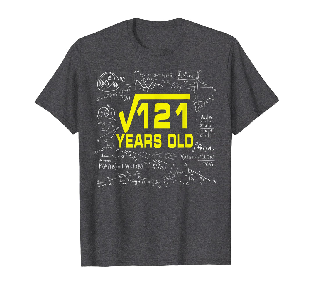 Funny shirts V-neck Tank top Hoodie sweatshirt usa uk au ca gifts for Math Square Root Of 121 11 Year Old 11th Birthday Tshirt 1803753