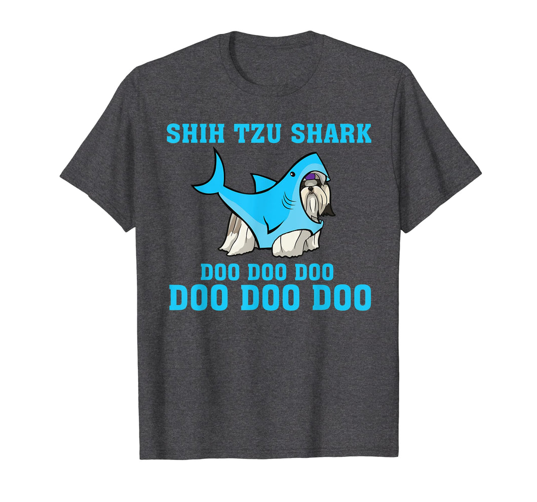Funny shirts V-neck Tank top Hoodie sweatshirt usa uk au ca gifts for Shih Tzu Shark Doo Doo Doo Tshirt Funny Shih Tzu Lover Gifts 2801414