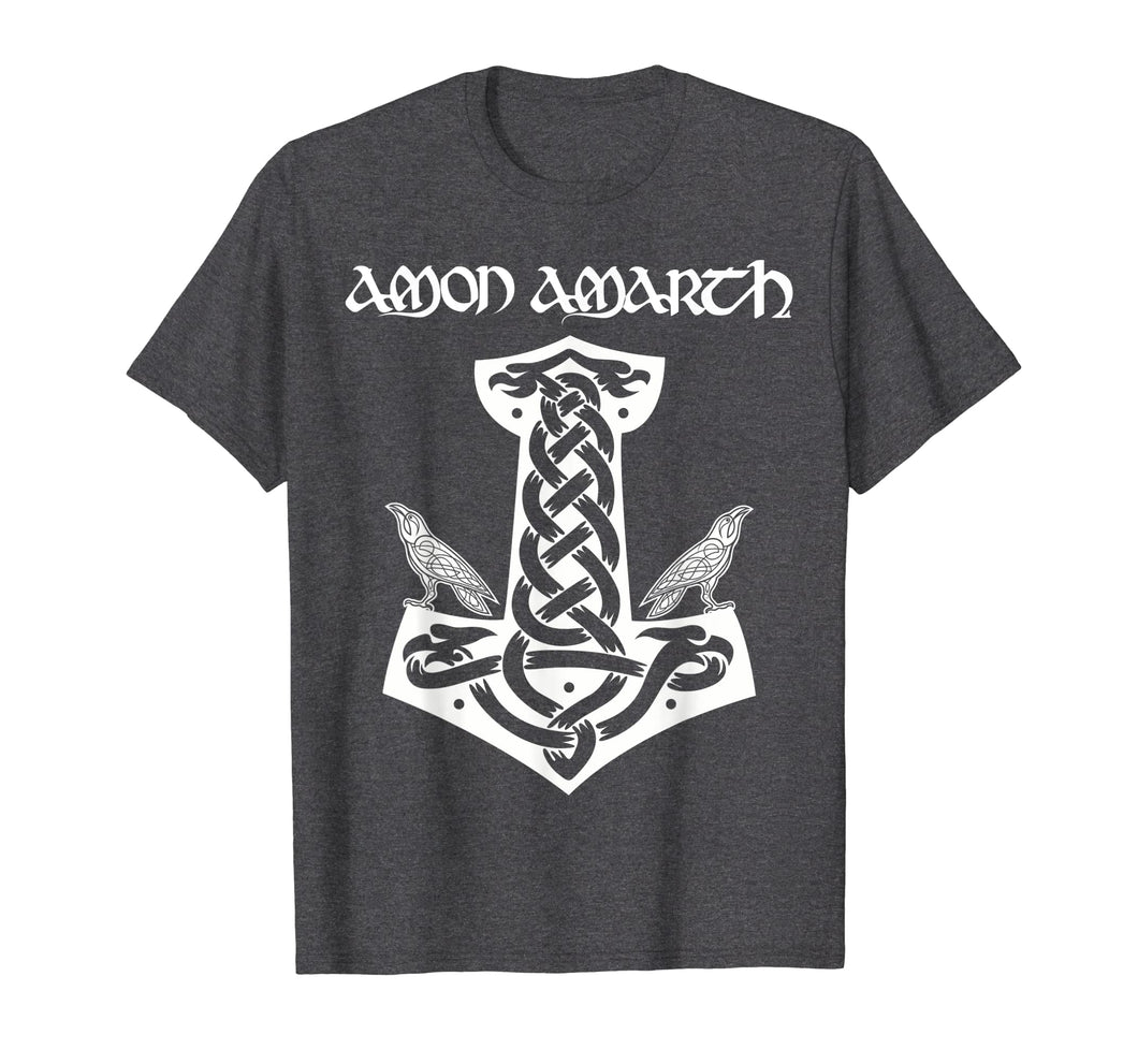 Amon Amarth: Mjolnir And Ravens Thors Hammer Vikings T Shirt