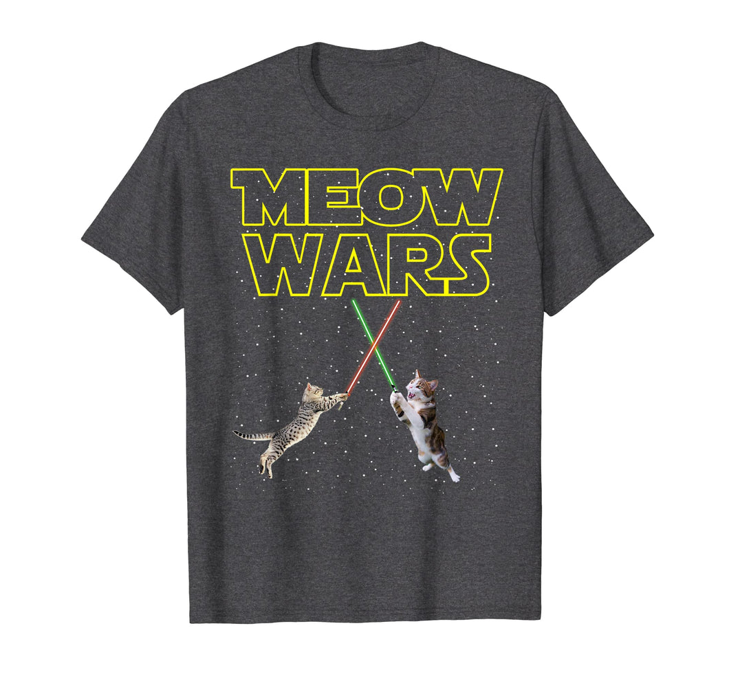 Meow Wars Cat Shirt Funny Gifts For Cats Lovers T-Shirts