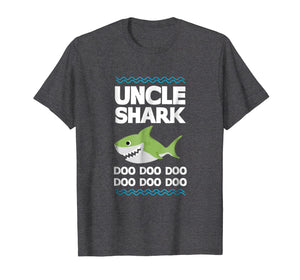 Uncle Shark T-Shirt Doo Doo Mommy Auntie Daddy Baby Tee