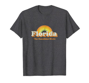Retro Florida T Shirt Vintage 70s Rainbow Tee Design
