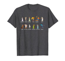 Load image into Gallery viewer, Greek Gods T-Shirt Greek Mythology Infographic Tshirt
