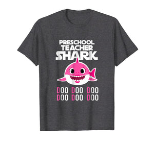 Funny shirts V-neck Tank top Hoodie sweatshirt usa uk au ca gifts for Funny Preschool Teacher Shark Back to School T-Shirt 2999707