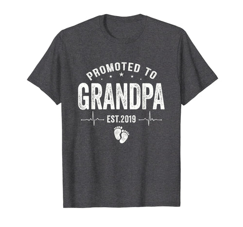 Funny shirts V-neck Tank top Hoodie sweatshirt usa uk au ca gifts for Promoted To Grandpa Est 2019 T-Shirt Gifts Father's Day 