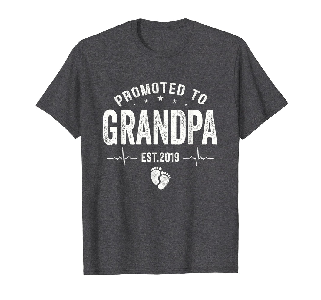 Funny shirts V-neck Tank top Hoodie sweatshirt usa uk au ca gifts for Promoted To Grandpa Est 2019 T-Shirt Gifts Father's Day 