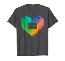 Load image into Gallery viewer, Funny shirts V-neck Tank top Hoodie sweatshirt usa uk au ca gifts for LGBT Love is Love Equality Shirt - Rainbow Heart Equal Sign 1891812
